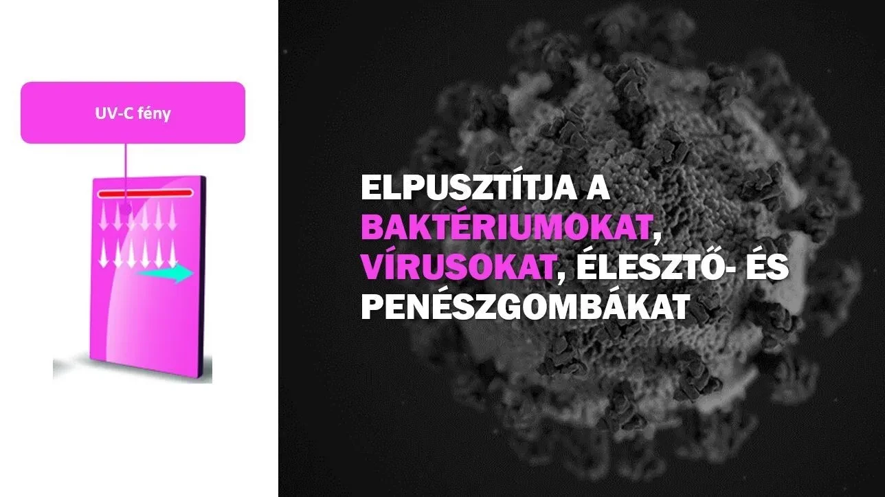 Air2Fresh légtisztító UV fénnyel