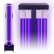 UV2CLEAN Pro1000 UV-C, germicid lámpa 1000W - max 300 m2 helyiség kezelésére