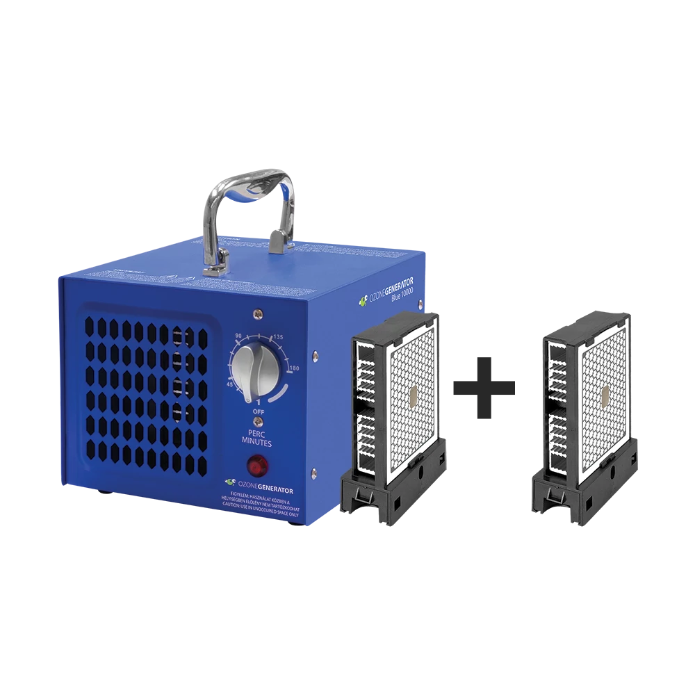 Ajándék páramérővel - Okos Ajánlat: OZONEGENERATOR Blue 10000 - ózongenerátor készülék 3 év garanciával, tartalék ózonkazettával  - INGYENES és gyors szállítással