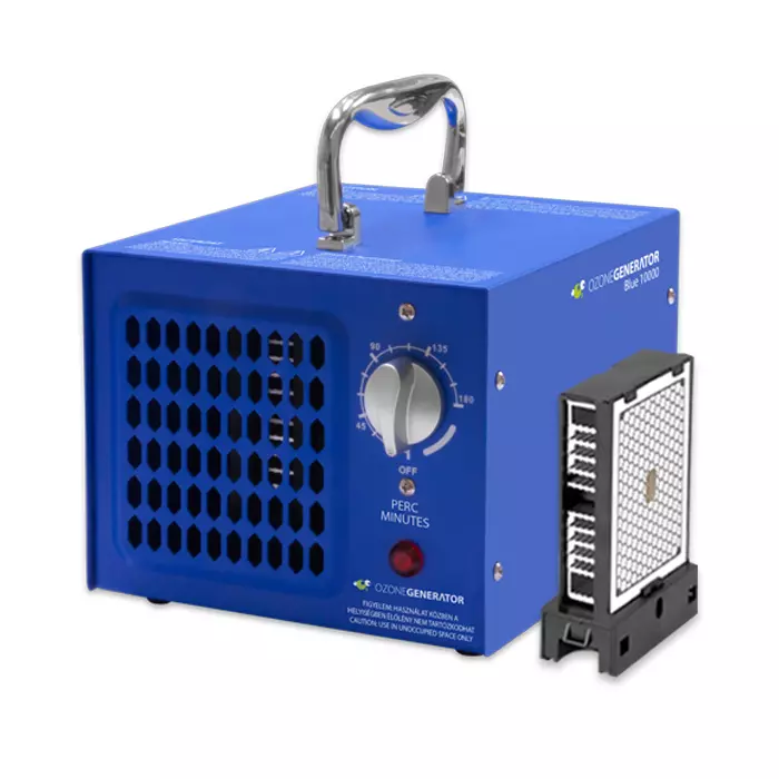 Ajándék páramérővel - OZONEGENERATOR Blue 10000 - ózongenerátor 1 db gyorscserés ózonkazettával, 3 év garanciával - INGYENES és gyors szállítással